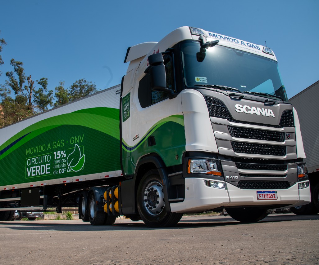 Imagem da Média kit - Scania inicia o uso de Biometano em sua Operação Industrial no Brasil